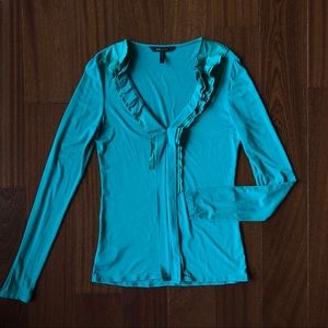 BCBG Maxazria turquoise top